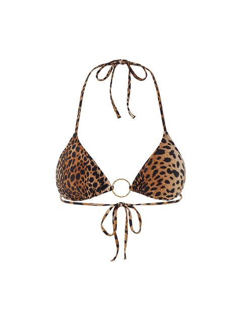 cheetah bikini|Melissa Odabash Miami Cheetah Print Triangle Bikini 